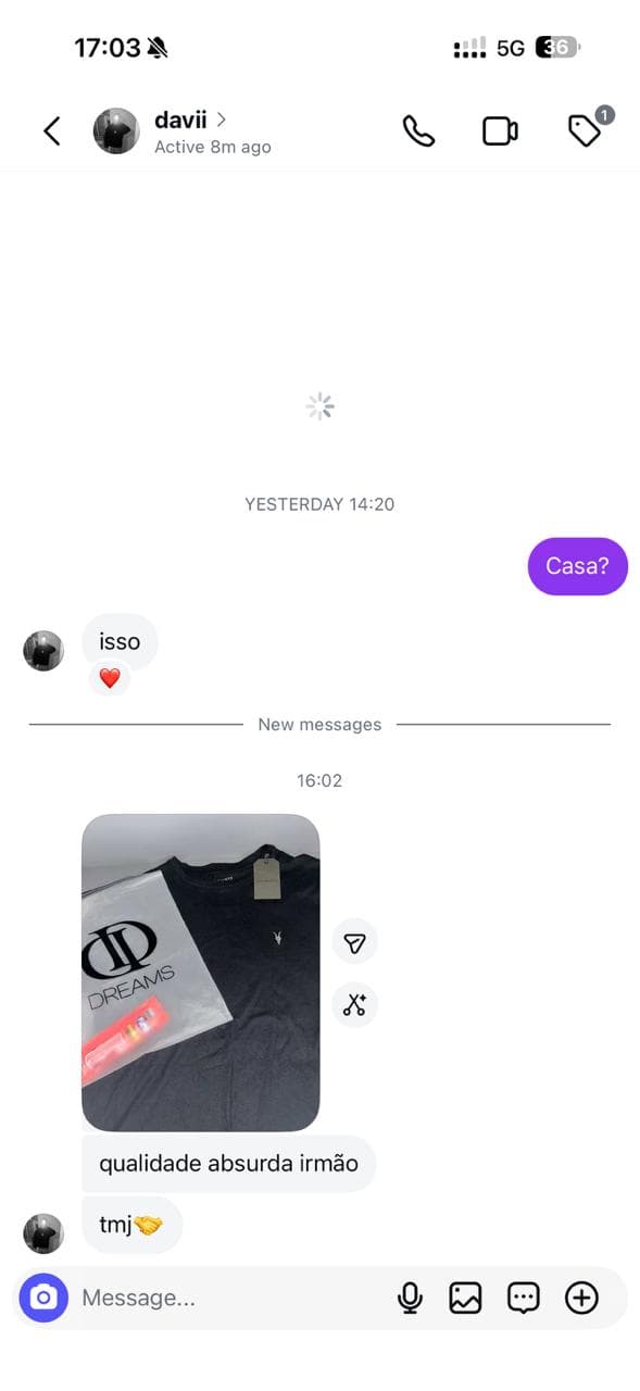 Feedback de Davi