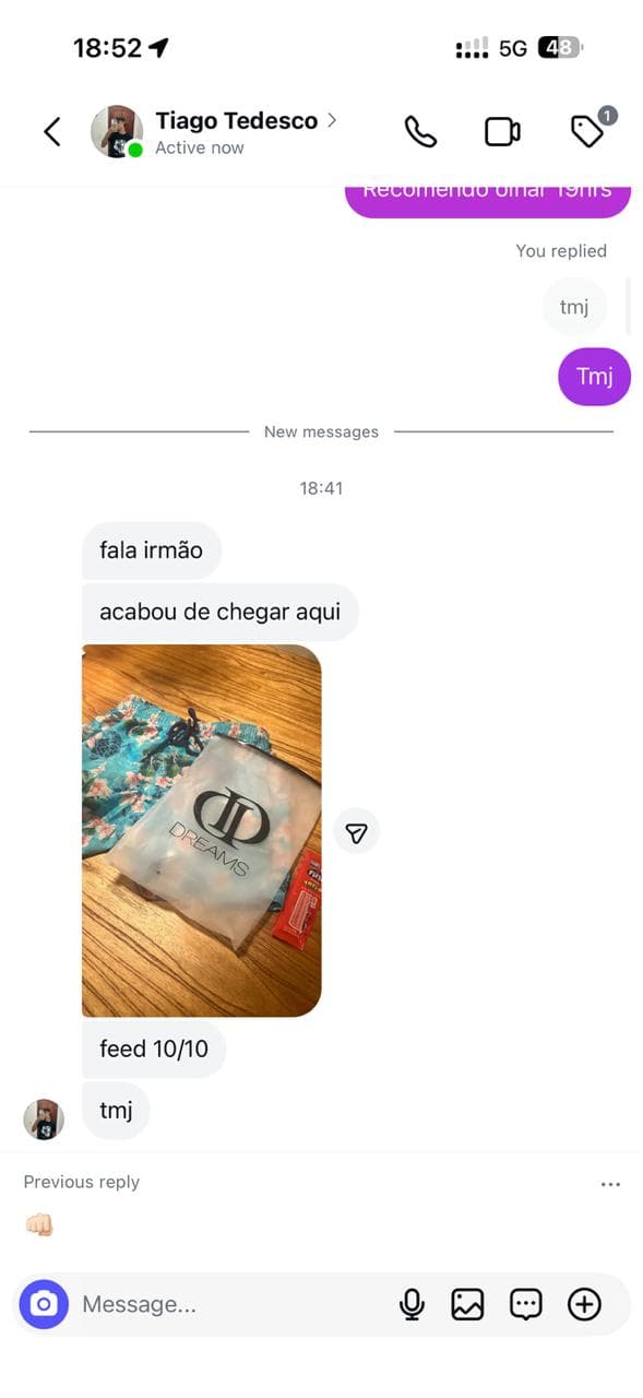 Feedback de Tiago Tedesco